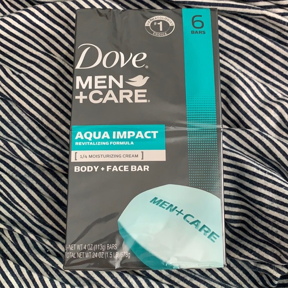 Qty (6) Body & Face Bars DOVE Men + Care [Aqua Impact] - Picture 1 of 1